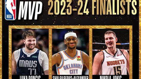 NBA Jokic Doncic y Gilgeous Alexander lucharán por el MVP