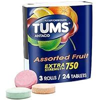 Count Tums Extra Strength Assorted Fruit Antacid Chewable Tablets