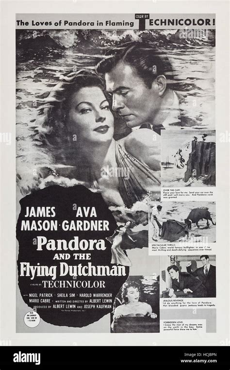 Pandora And The Flying Dutchman Us Poster Art From Left Ava Gardner