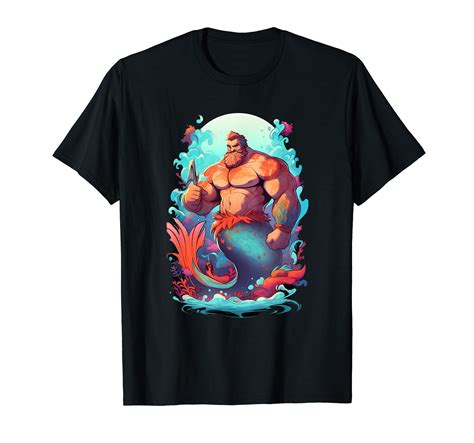 Amazon LGBTQ Transgender Gay Muscle Daddy Bear Mermaid Gay Merman T Shirt Clothing Shoes