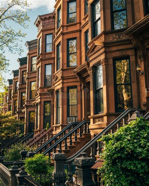 Brownstones in Park Slope, Brooklyn, New York Editorial Photography ...