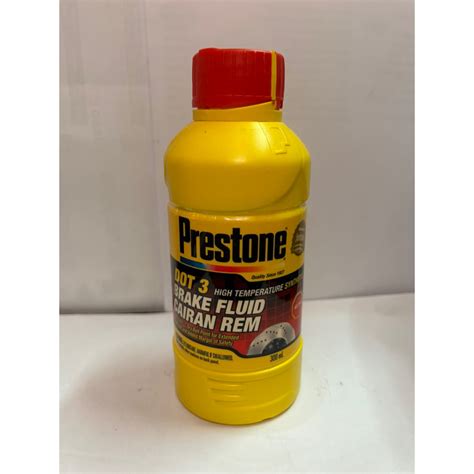 Jual PRESTONE OLI MINYAK CAIRAN REM BRAKE FLUID DOT 3 MERAH PUTIH 300mL