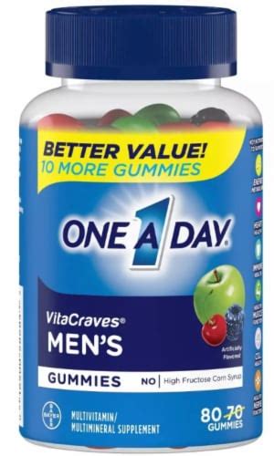 One A Day Mens Multivitamin Gummies Pack Of 48 48 Pack Frys Food