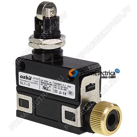 Купить SL1-D Концевой выключатель, роликовый плунжер, NO/NC, 250VAC 5A ...