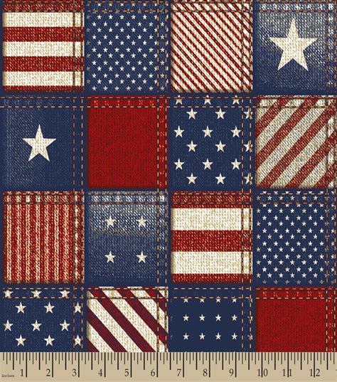 Patriotic Patched Print Fabric JOANN In 2020 Patriotic Quilts