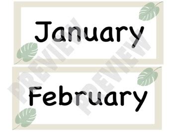 Tropical Calendar by Golden Days Classroom | TPT