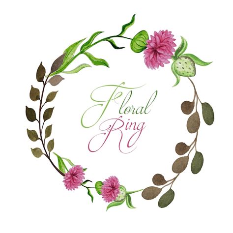 Free Vector Floral Ring Background