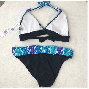 Bleu Rod Beattie Swim Bleu Rod Beattie Halter Bikini Black Blue Poshmark