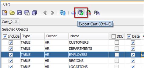 Exporting Multiple Tables To A Single Excel Fileusing Sql Developers Cart