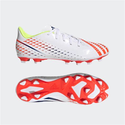 Adidas Predator Edge 4 Flexible Ground Soccer Cleats White Unisex