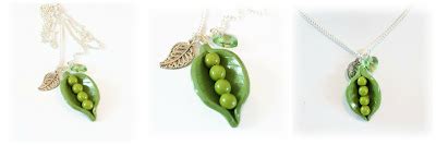 Lottie Of London S Polymer Clay Blog Pea Pod Necklace Commission