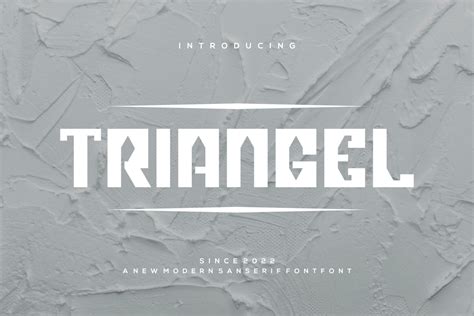 Triangel Font By Warehouselogo Creative Fabrica