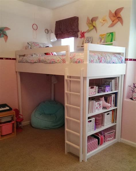 A Diy Loft Bed For My Lovely Little Girl Diy Loft Bed Girls Loft Bed