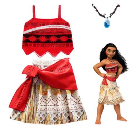 ADULT GIRLS COSTUME Disney Moana Princess Fancy Dress Cosplay Deluxe