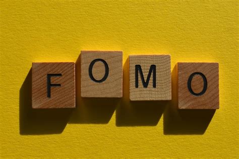 Premium Photo Fomo Acronym Fear Of Missing Out