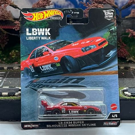 Hot Wheels Premium LBWK LB ER 34 Super Silhouette Nissan Skyline Shopee Malaysia