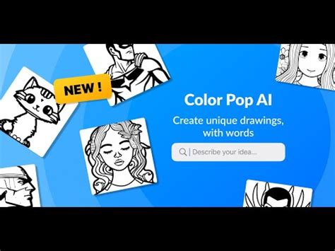 COLOR POP AI Worlds First AI Coloring Pages Generator YouTube