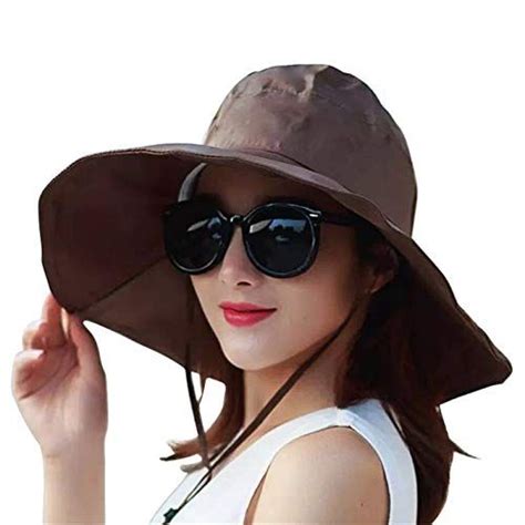 Outdoor Uv Protection Rain Cap Waterproof Rain Hat Wide Brim Bucket Hat