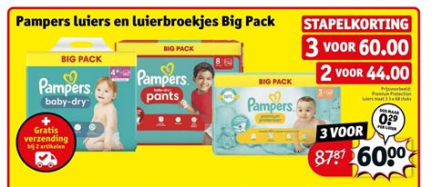 Pampers Luiers En Luierbroekjes Big Pack Aanbieding Bij Kruidvat