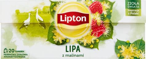 Lipton Lipton Herbatka ziołowa aromatyzowana lipa z malinami 18 g (20 ...