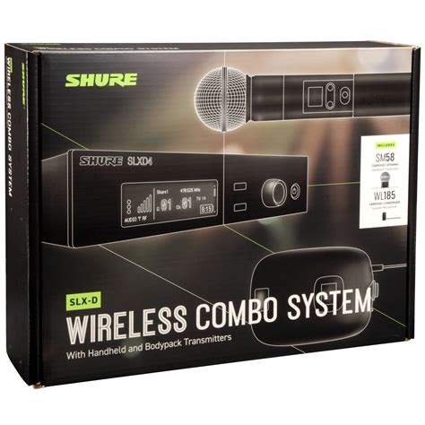 Shure Slxd Combo Wireless Handheld And Lavalier Microphone System