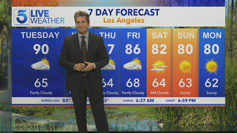 Ktla Weather Kacey Montoyas Mild Sunday Forecast Ktla