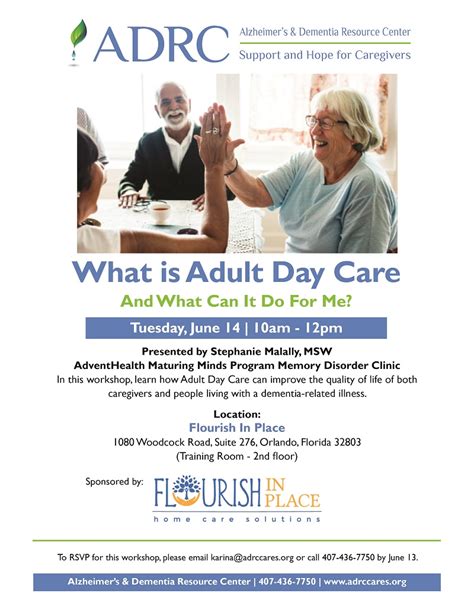 What Is Adult Day Care One Senior Place