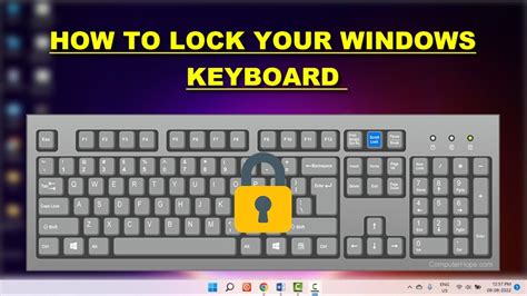 How To Lock Your Pc Or Laptop Keyboard Windows 1110 Youtube