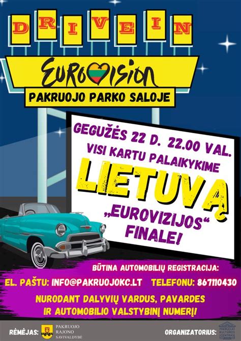 Kvie Iame Palaikyti Lietuv Eurovizijos Finale Pakruojo Rajono