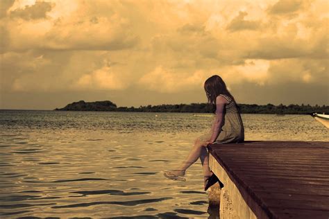 Lonely Girl Lake - Free photo on Pixabay - Pixabay