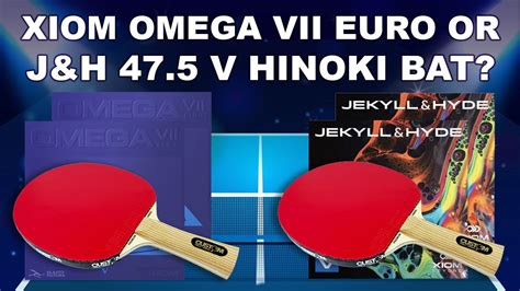 Xiom Omega VII Euro VS Jekyll Hyde 47 5 V Custom Table Tennis Hinoki