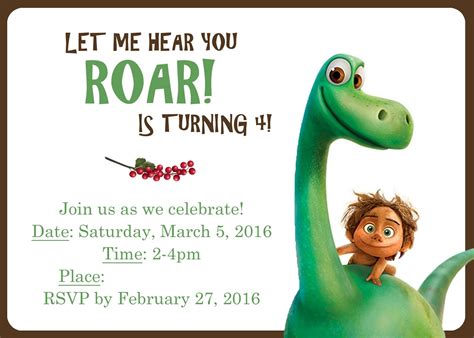 Moms Tot School The Good Dinosaur Birthday Party