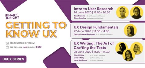 Beli Tiket Binar Insight Uiux Series Getting To Know Ux