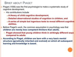 How Did Jean Piaget Believed Infants Learn Online Primealture It