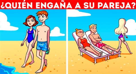 Acertijo Visual Qui N Es Infiel A Su Pareja Solo Las Personas M S