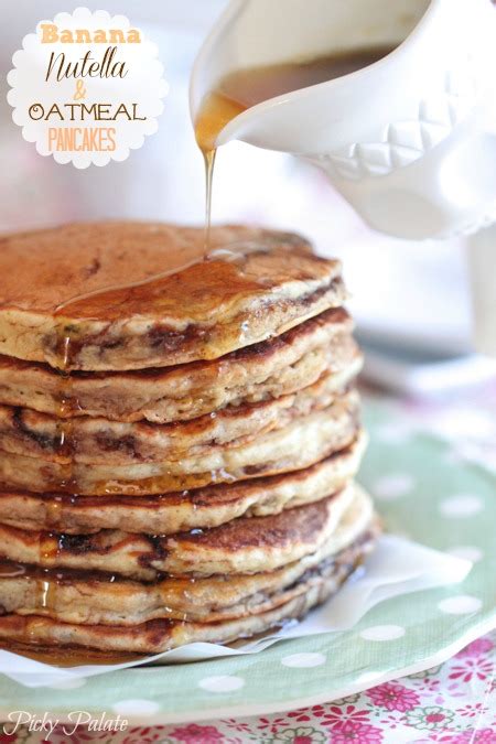 Crêpes aux bananes au Nutella et à l avoine