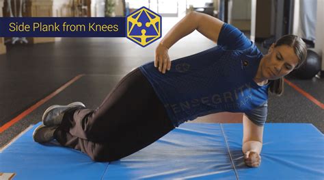 Side Plank From Knees Tensegrity Physical Therapy