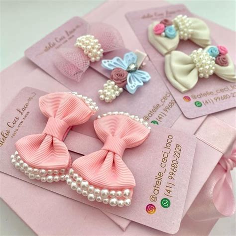 Ione Bow Clips Girls Accessories Hair Pins Pom Pom Knots