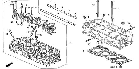 Honda Accord Bolt Flange X Cylinder Head Engine Pt