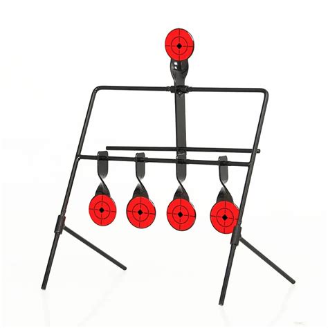 Paintball Accessories 4 Targets Automatic Reset Rotating Metal Goal ...