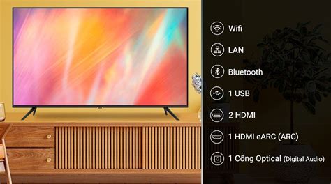 Smart Tivi Samsung 55 Inch 4K AU7000 UA55AU7000 Model 2021