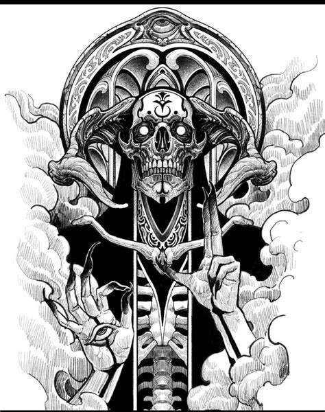 Cool Tattoo Drawings Skulls Drawing Dark Art Tattoo Dark Art