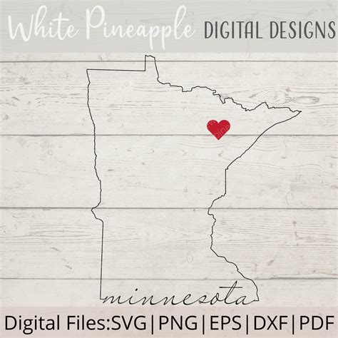 Minnesota SVG State of Minnesota SVG Home SVG States Svg - Etsy