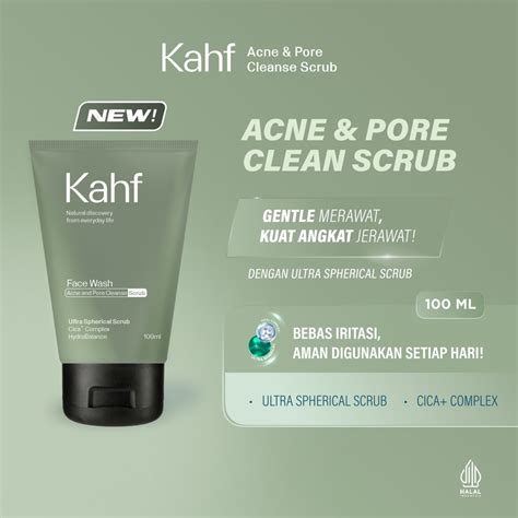 Jual NEW Kahf Acne And Pore Cleanse Face Wash 100 Ml Cocok Untuk