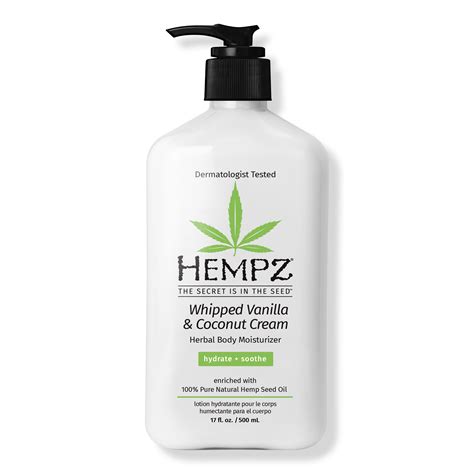 Hempz Whipped Vanilla And Coconut Cream Herbal Body Moisturizer Ulta Beauty