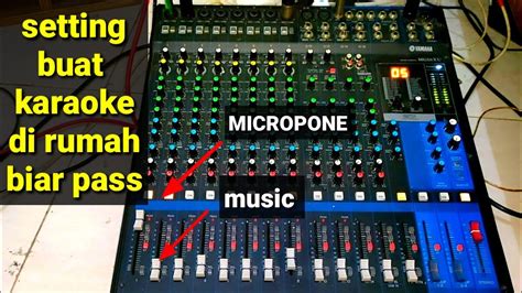 Setting Mixer Yamaha Mg16x Buat Karaokean Di Rumah YouTube