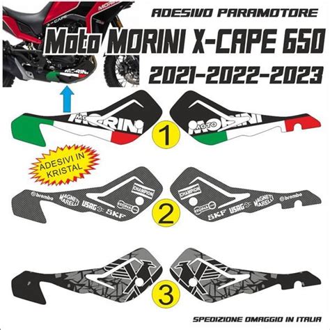 ADESIVI Grafica PARAMOTORE Per Moto Morini X Cape 650 2021 22 23 In