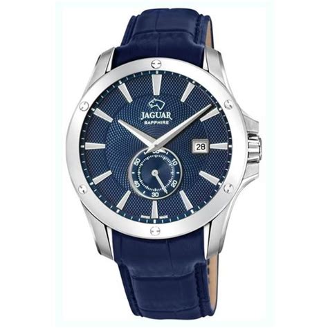 Montre Homme Jaguar Acamar J Fashion Date Bleu Argent Rond