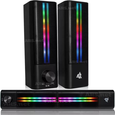 Caixa Som Soundbar Gamer Bluetooth Computador Pc Led Rgb 20w Mebuscar