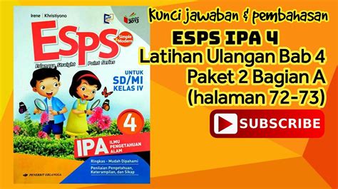 Kunci Jawaban Esps Ipa Latihan Ulangan Bab Paket Bagian A Halaman